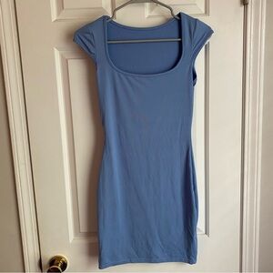 SHEIN Blue Scoop Neck Dress XS